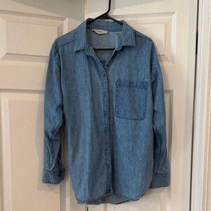 LOFT Light Blue Denim Shirt